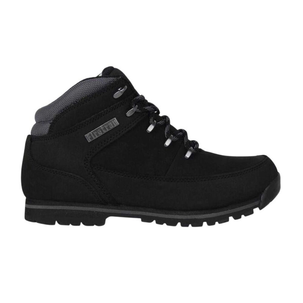 Firetrap Mens Rhino Leather Ankle Boots / Black/Gray